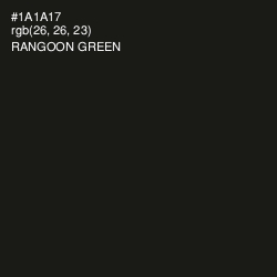 #1A1A17 - Rangoon Green Color Image